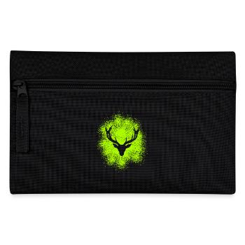 Majestätischer Hirschkopf – Für Jäger & Naturfreun - Federtasche - Schwarz - Vorne