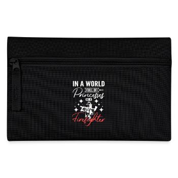 Dans un monde rempli de princesses, soyez pompier - Trousse - noir - Devant