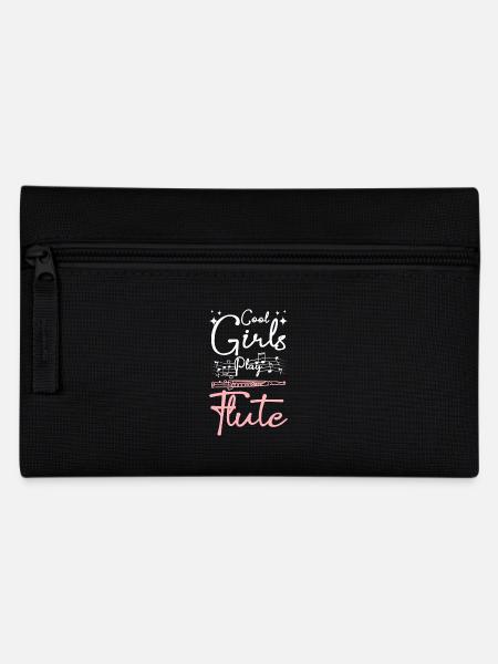 Cool girls play flute - Federtasche - Schwarz