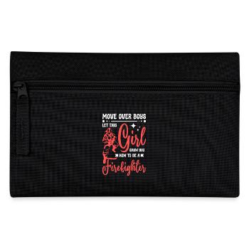 Let this girl show you how to be a firefighter - Pencil Case - black - Front