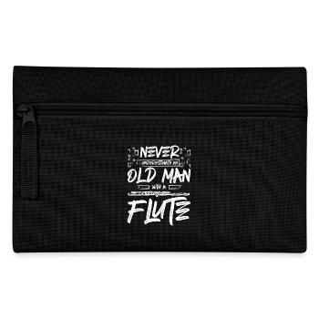 Ne sous-estimez jamais un vieil homme avec une flûte - Trousse - noir - Devant