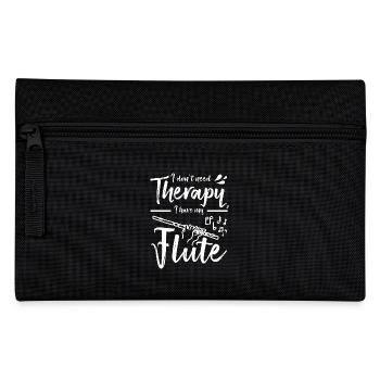 Je n’ai pas besoin de thérapie, j’ai ma flûte - Trousse - noir - Devant