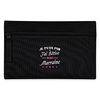 J peux pas j ai bêtise avec marraine - Trousse - noir - Devant