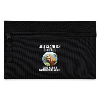 My parents all say I'm lazy sloth - Pencil Case - black - Front