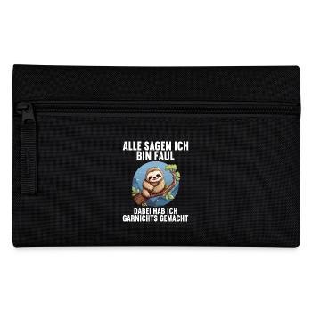 My parents all say I'm lazy sloth - Pencil Case - black - Front