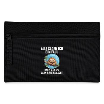 My parents all say I'm lazy sloth - Pencil Case - black - Front