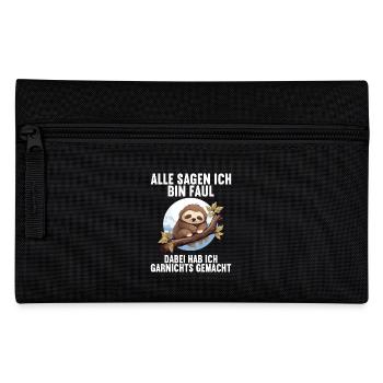 My parents all say I'm lazy sloth - Pencil Case - black - Front
