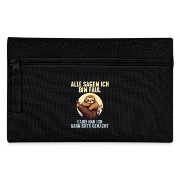 My parents all say I'm lazy sloth - Pencil Case - black - Front