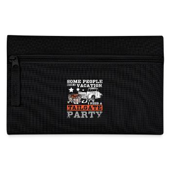 Some people need vacation I need a tailgate party - Federtasche - Schwarz - Vorne