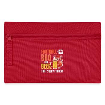 Football BBQ et bière, c’est pourquoi je suis ici tailgate - Trousse - rouge - Devant