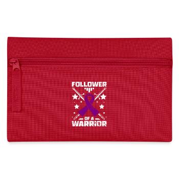 Follower of a warrior, epilepsy awareness - Pencil Case - red - Front