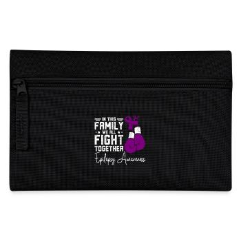 Family we all fights together, epilepsy awareness - Federtasche - Schwarz - Vorne