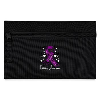 Hope faith love, epilepsy awareness - Pencil Case - black - Front