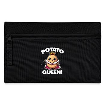 Potato Queen : Pomme de terre mignonne kawaii pour les végétariens - Trousse - noir - Devant