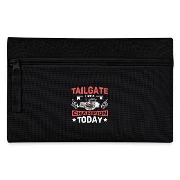 Tailgating like a champion today - Federtasche - Schwarz - Vorne