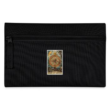 Tarot Card Wheel of Fortune Wheel of Fortune - Pencil Case - black - Front