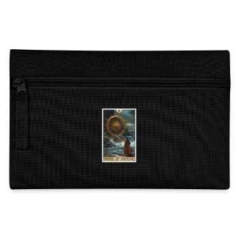 Tarot Card Wheel of Fortune Wheel of Fortune - Pencil Case - black - Front