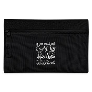 If You Could Just Empty Your Mailbox Postal Worker - Pencil Case - black - Front