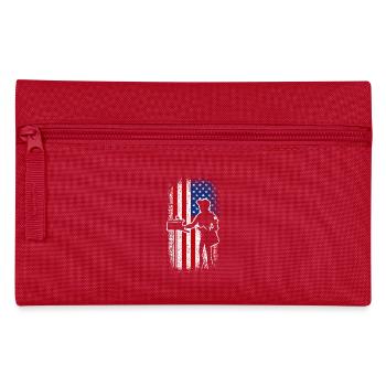 Usa American flag Mail lady - Federtasche - Rot - Vorne