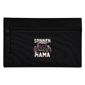 Spinnen Mama Spider Mommy Vogelspinne Mom Spinne - Federtasche - Schwarz - Vorne
