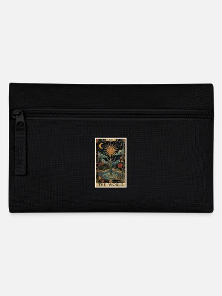 Tarotkarten Tarotkarte The World Die Welt - Federtasche - Schwarz