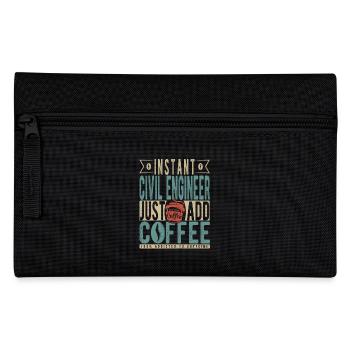 Ingénieur civil instantané Il suffit d’ajouter du café - Trousse - noir - Devant