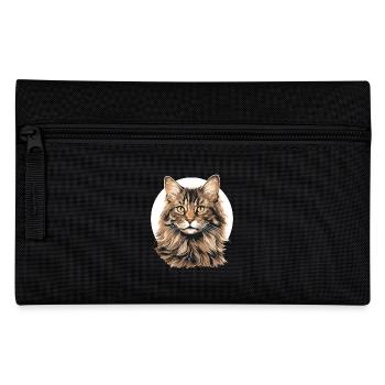 Cat Cats American Bobtail - Pencil Case - black - Front