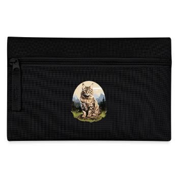 Cat Cats American Bobtail - Pencil Case - black - Front
