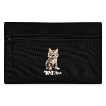 Cat Cats American Bobtail - Pencil Case - black - Front