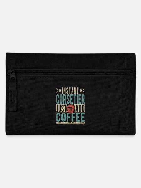 Instant-Korsett, einfach Kaffee hinzufügen - Federtasche - Schwarz