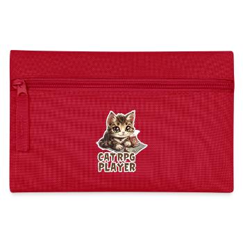 Cats RPG Player W20 Role Playing Game Shirt - Pencil Case - red - Front