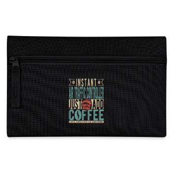 Instant Air Traffic Controller Just Add Coffee - Pencil Case - black - Front