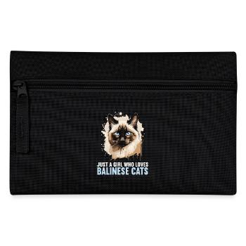 Balinese Cat Balinesenkatze - Pencil Case - black - Front