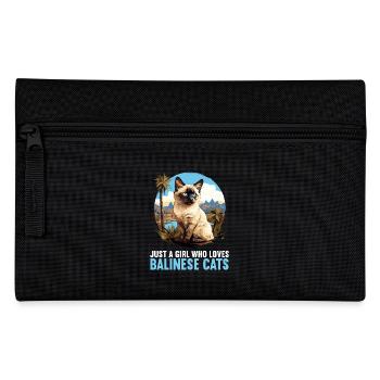 Balinese Cat Balinesenkatze - Pencil Case - black - Front