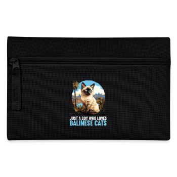 Balinese Cat Balinesenkatze - Pencil Case - black - Front