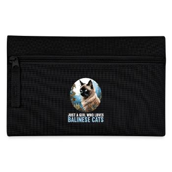 Balinese Cat Balinesenkatze - Pencil Case - black - Front