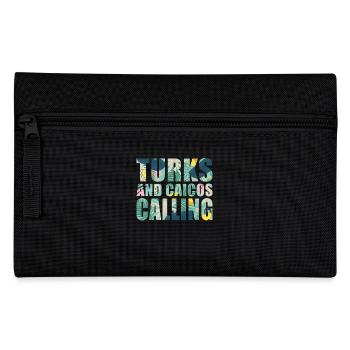 Turks- und Caicos-Souvenir-Urlaub - Federtasche - Schwarz - Vorne