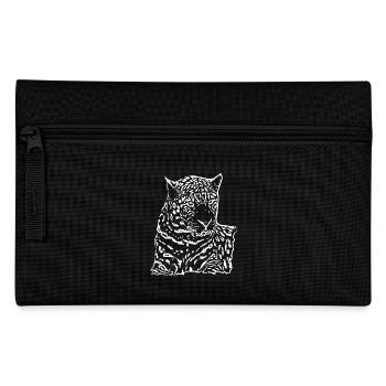 Leopard White - Pencil Case - black - Front