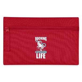 Rocking The Capricorn Life Astrologie - Federtasche - Rot - Vorne