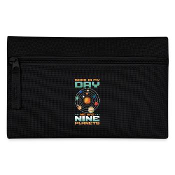 Back In My Day Stargazing Nine Planets - Pencil Case - black - Front