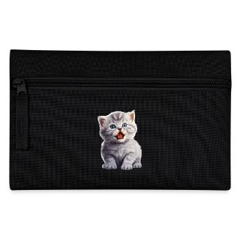 Cat Cats British Shorthair British Shorthair - Pencil Case - black - Front