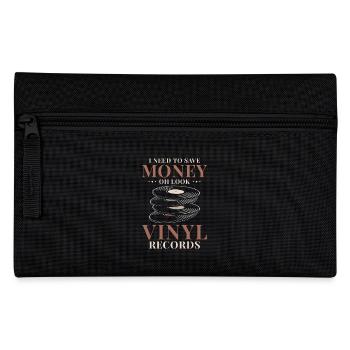 Collectionneur de vinyles - De l’argent pour des disques Humour - Trousse - noir - Devant