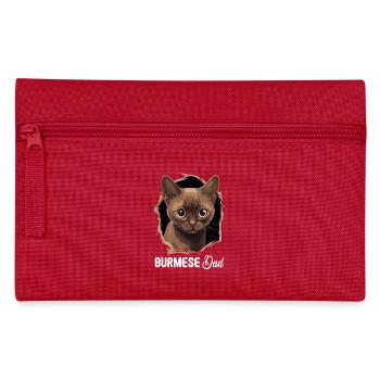 Burmese Cat Burma Katze - Pencil Case - red - Front