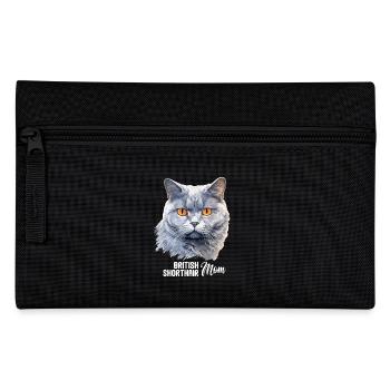 Cat Cats British Shorthair British Shorthair - Pencil Case - black - Front