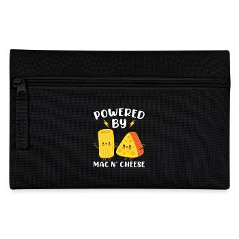 Powered By Mac N' Cheese - Pencil Case - black - Front