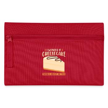 Je me demande si Cheesecake pense aussi à moi - Trousse - rouge - Devant