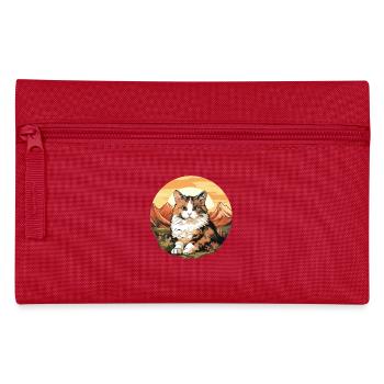 Chat calicot Chat porte-bonheur - Trousse - rouge - Devant