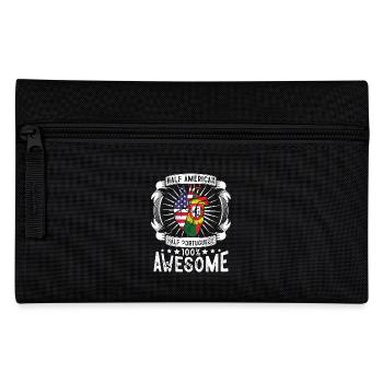 Portugal États-Unis Drapeau - moitié américain moitié portugais - Trousse - noir - Devant