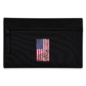 Chien dalmatien avec drapeau des États-Unis - Trousse - noir - Devant