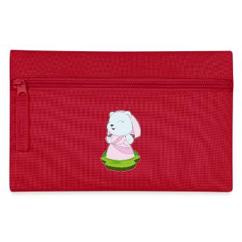 Polar Bear Bridal Wedding Dress Wedding - Pencil Case - red - Front